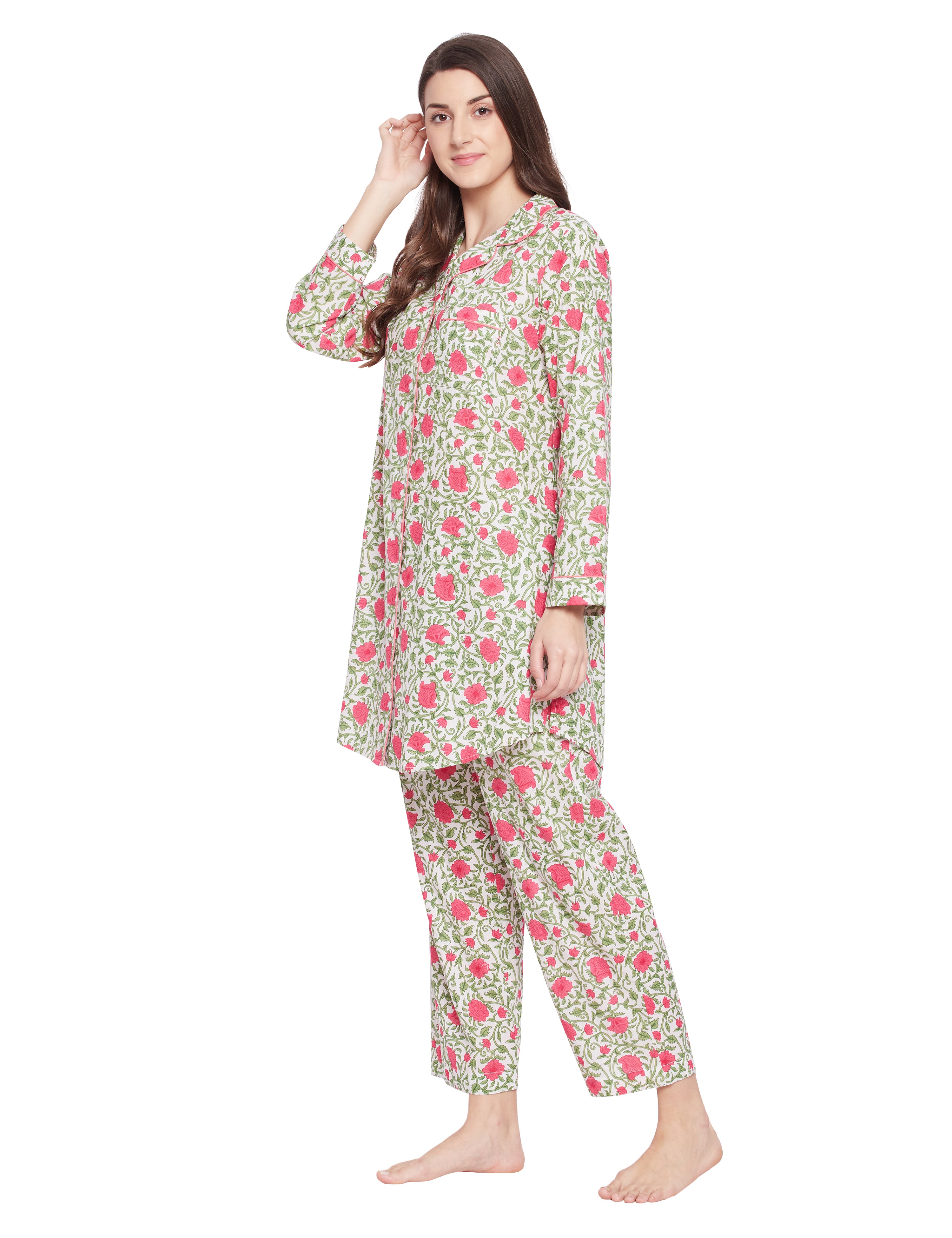 Night pajama best sale set cotton